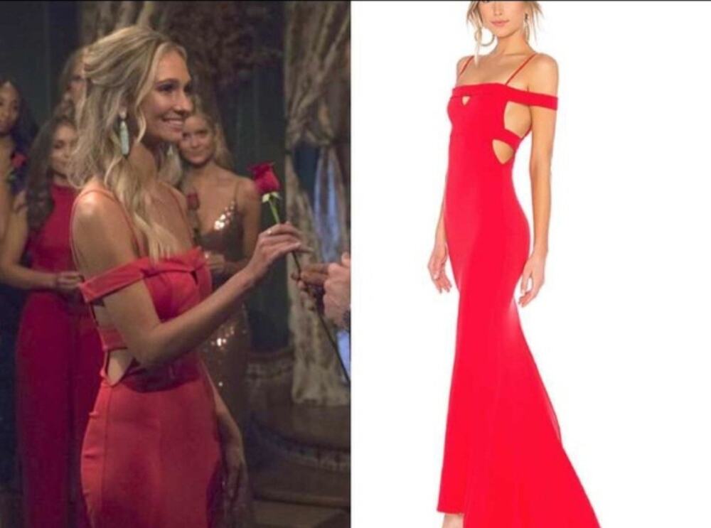 Lovers and Friends Cece Maxi Gown in Red Size S